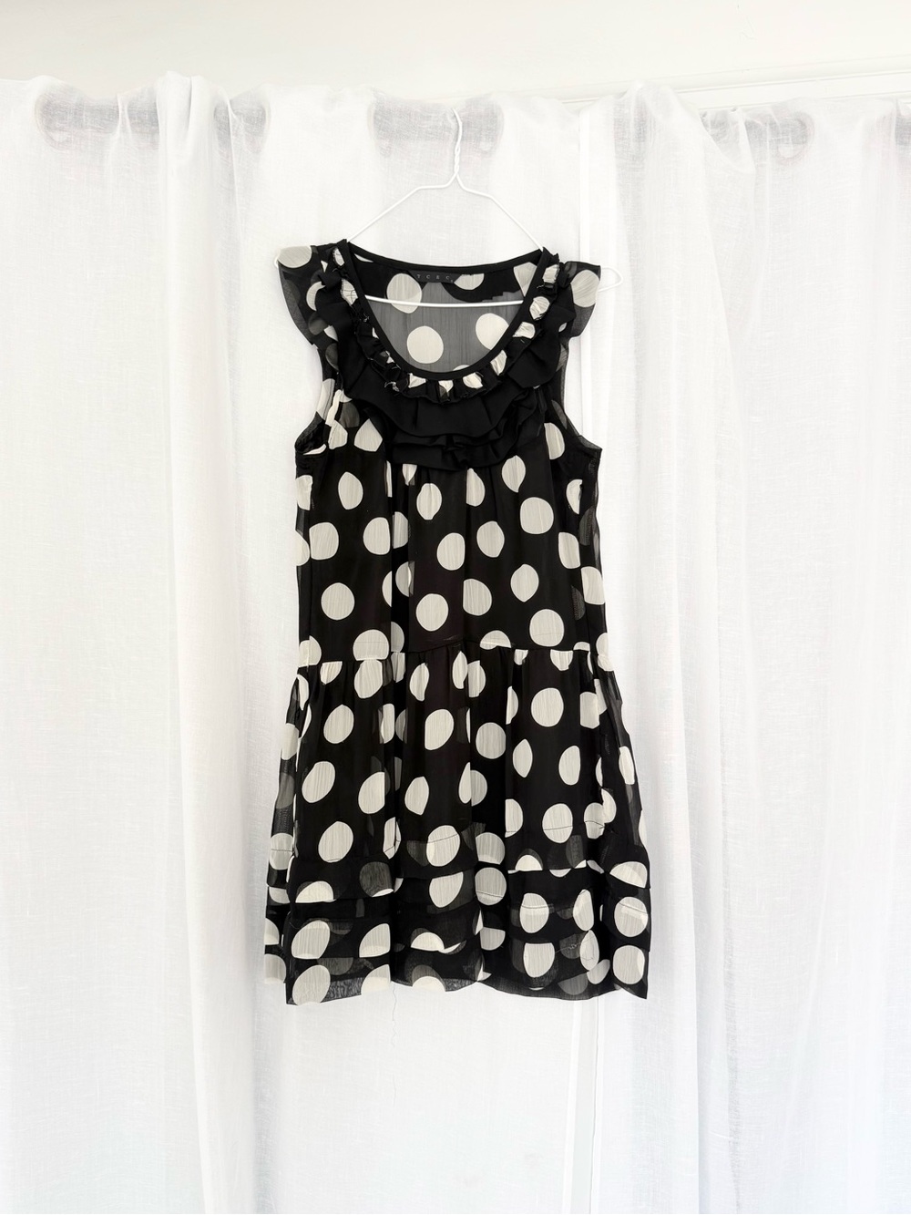 ✧ y2k polka dot ruffle mini dress ✧